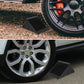2Pcs Solid Rubber Wheel Chocks Heavy Duty Tire Stoppers For Truck RV Car Trailer