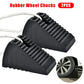 4x Rubber Wheel Chock Heavy Duty Block for Vehicles, Cars, Caravan, Trailer, Van