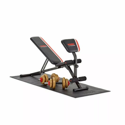 York Equipment Mat Gym Floor Protector for Exercise Bike Treadmill Cross Trainer
