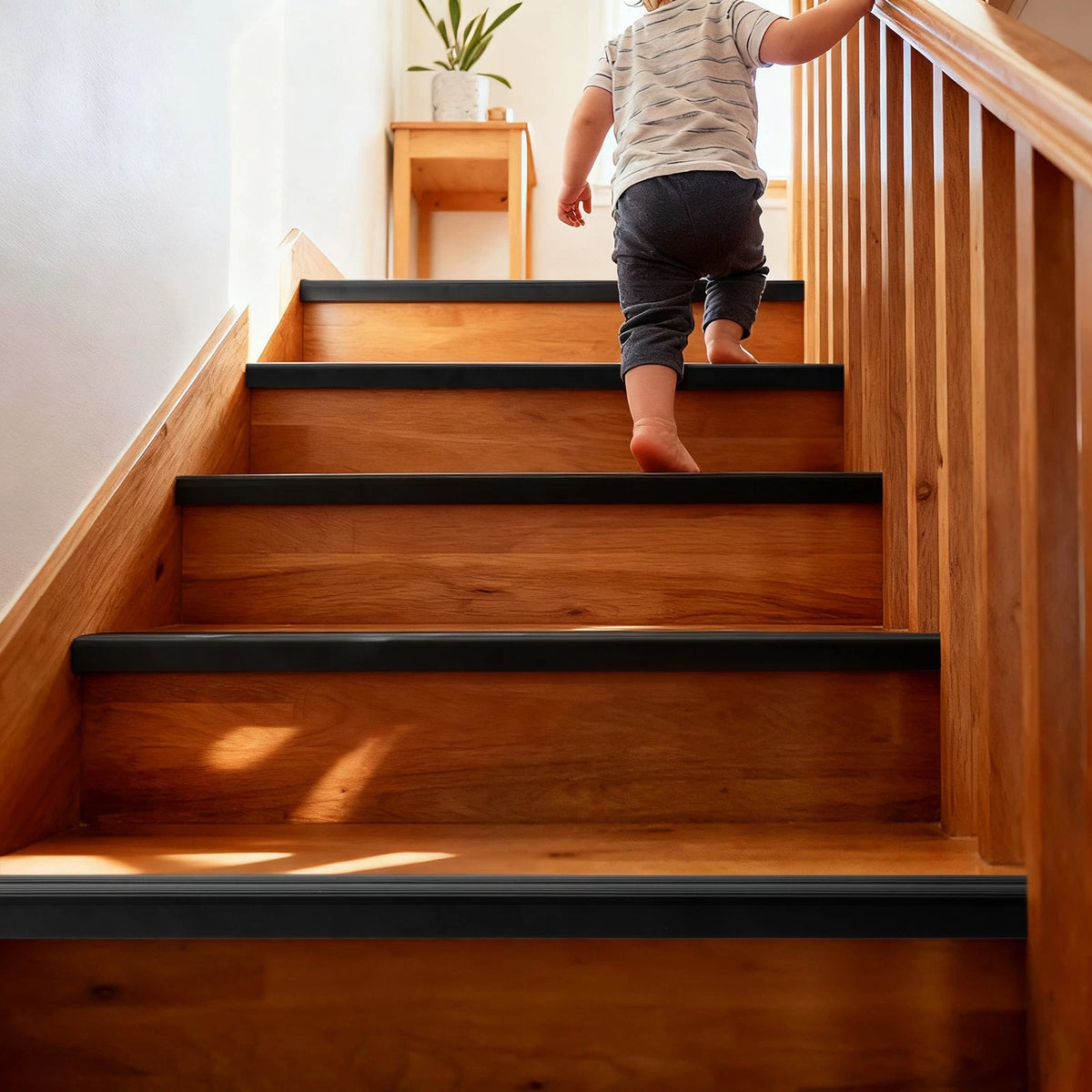 900mm Aluminium Anti Slip Stair Nosing Edge Trim Carpet Laminate Black Silver