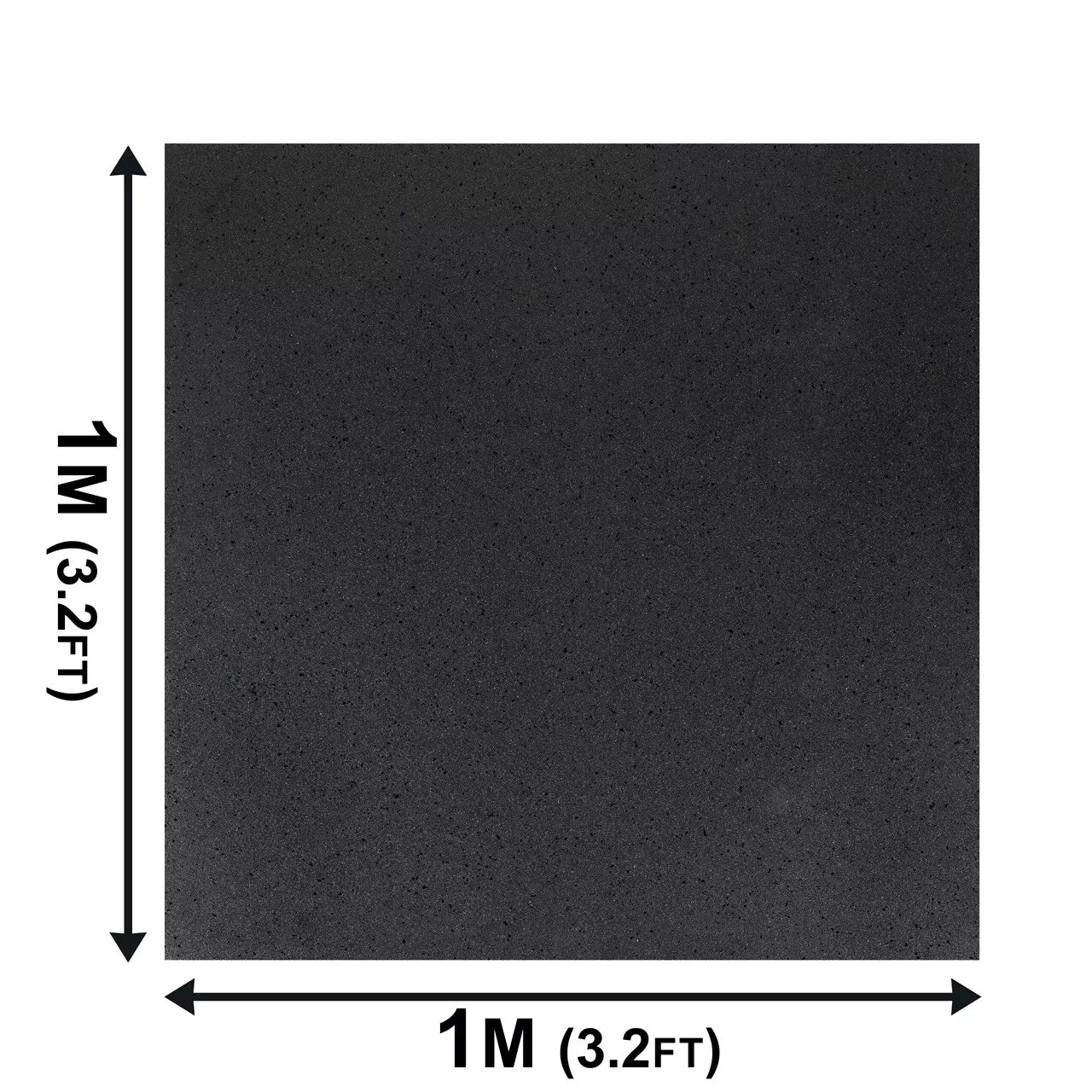 METIS Rubber Gym Flooring Mats [1m²] | DELUXE GYM FLOOR TILES – Anti-Slip Design