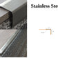 Stainless steel stair nosing strip 30X30 - 100CM