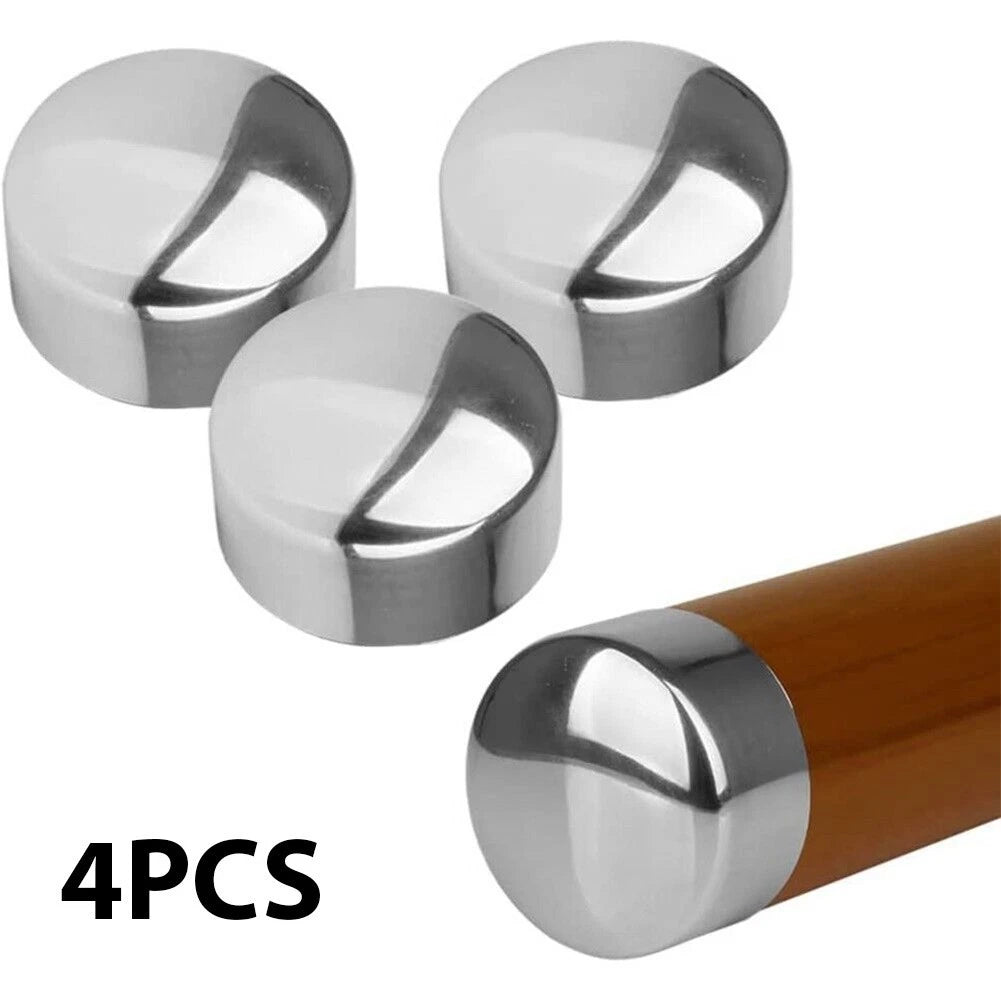 PVC Staircase Handrail End Cap Covering Tube Edges 45mm (Pack of 4)
