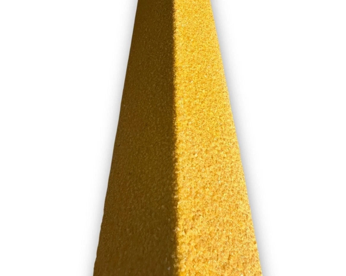 Yellow Nosing Stair Tread Heavy Duty NonSlip Step Edge Protection - 55x55mm