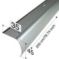 Aluminium Stair Nosing Bullnose Edge Trim Step Edging Anti Slip H28 2m long