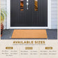 Coconut Coir Mat Heavy Duty Non Slip Door Mat Natural Matting Entrance Floor Mat