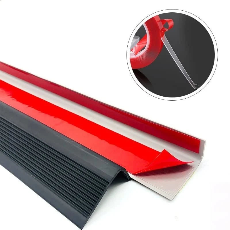L-Shaped Stair Nosing Self Adhesive Rubber Stair Edge Protector Step Edge Trim