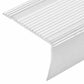 Stair Nosing L-Shape Silver Aluminium 90cm x3.5cm Anti-Slip Insert 5pc for Steps