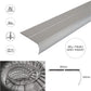 Anti Slip Bullnose Stair Nosings 85x 40mm Step Nosing Edge Profile 3.22m