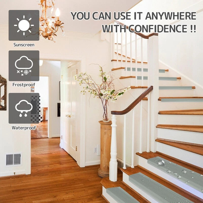 2 Metre Self-Adhesive PVC Stair Nosing Anti-Slip Edge Trim Protector Step Cover