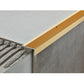 Stair Nosing Edge Trim Aluminium Step Stair Nose for Wood Carpet Grooved Finish