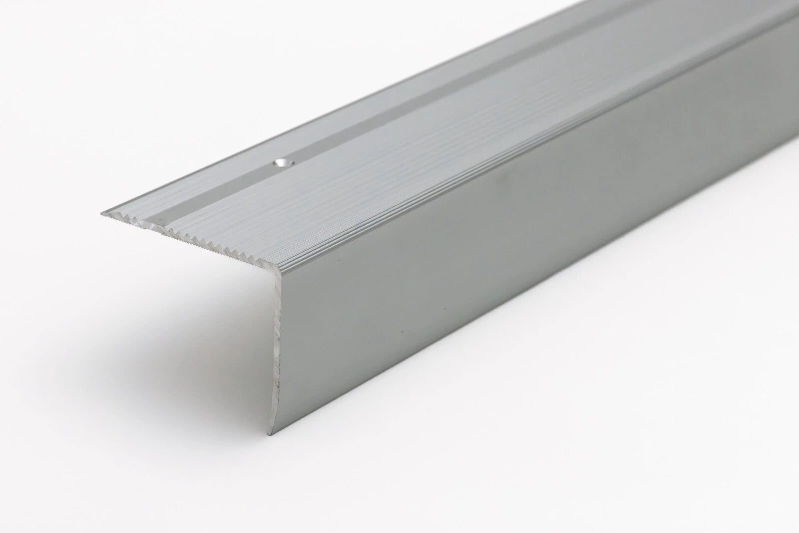 Aluminium Stair Nosing 1m Silver Edge Trim Anti-Slip Anodised Step Nose 69x55 mm