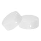 2Pcs Stainless Steel Stair Railing End Caps Durable White Handrail Covers