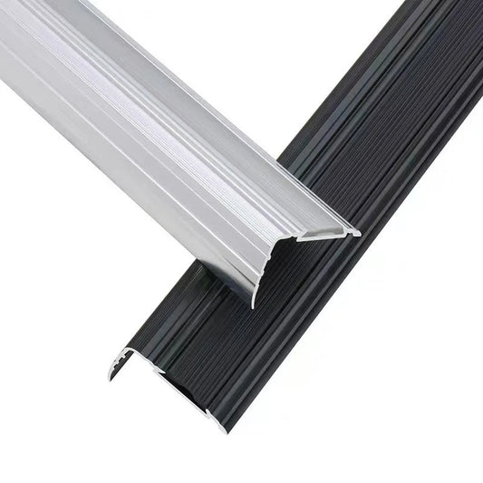 Stair Nosing Anodised Aluminium Edge Trim Step Nose Edging 90cm long silver