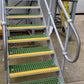 Non Slip Gritted Stair Nosing 55 x 55 x 4mm - Yellow Stair Edging - Cut to Size