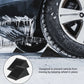 2Pcs Heavy Duty Solid Rubber Wheel Chocks Tire Stoppers For Truck RV Trailer Car
