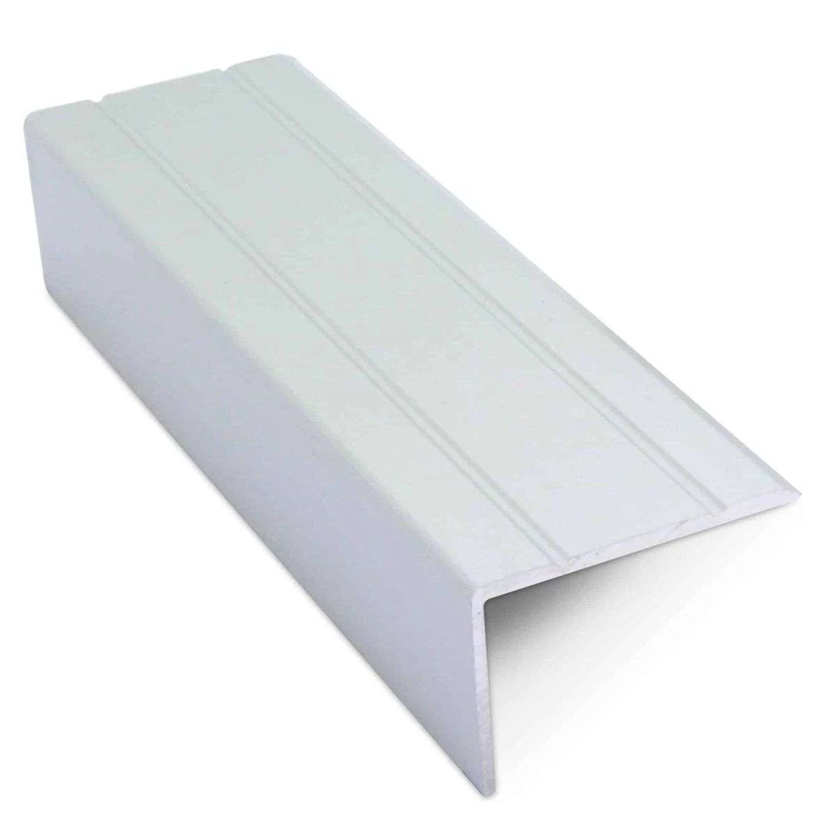 Aluminium 30mm x 20mm Stair Nosing Retro Fit Self Adhesive – NAS – Grooved 2.7m