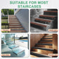 M Meterxity Stair Edge Trim 20Ft Vinyl Rubber Stair Nosing Non-Slip Self