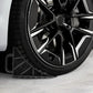 FUZVOL 2 Pcs Wheel Chocks Heavy Duty Parking Block Set F-E-CLZHQ01P2, Black