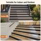 Inmozata Stair Edge Trim 20Ft 4 Inch Rubber Stair Nosing Vinyl Stair Edge