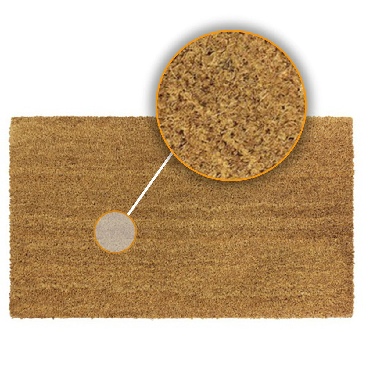 Heavy Duty Natural COIR Coconut Lobby Foyer Entrance Door Mat Matting 70 x 40cm
