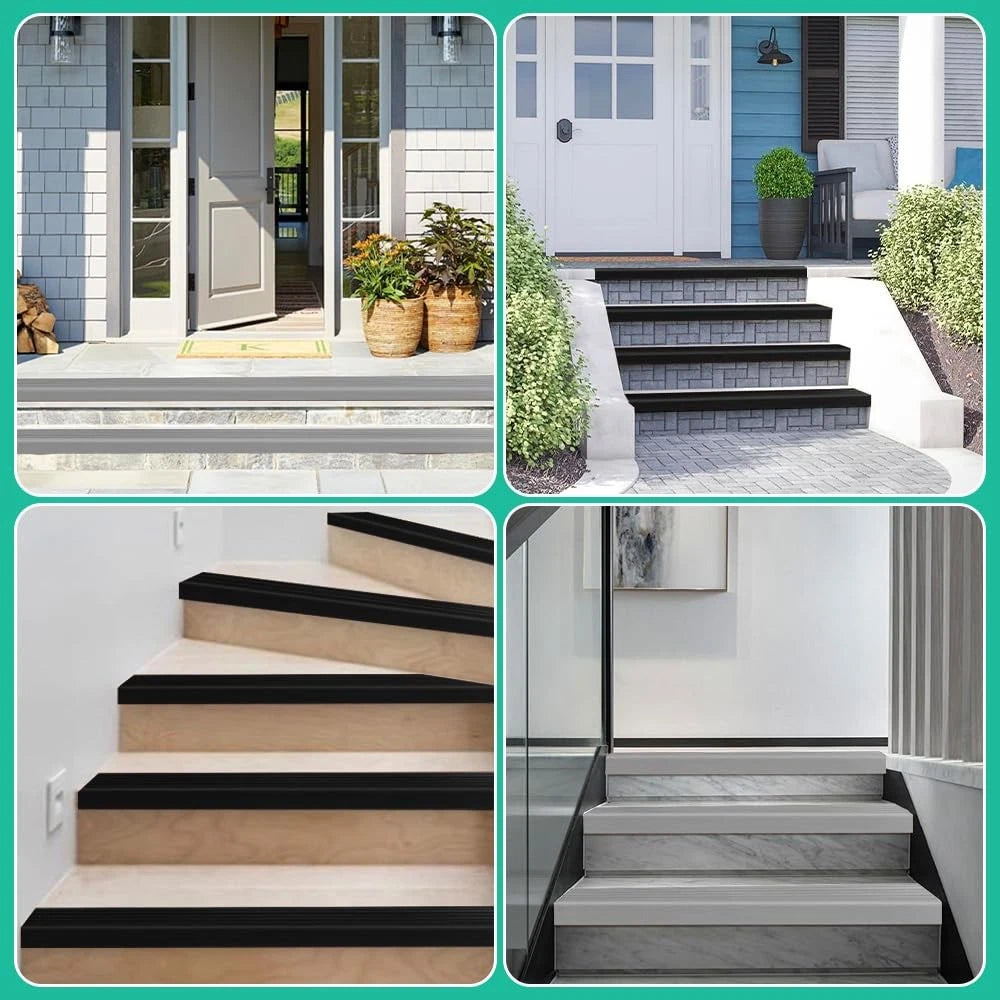Stair Anti Slip Nosing Self Adhesive Stair Nosing Edge Trim Flexible PVC Anti