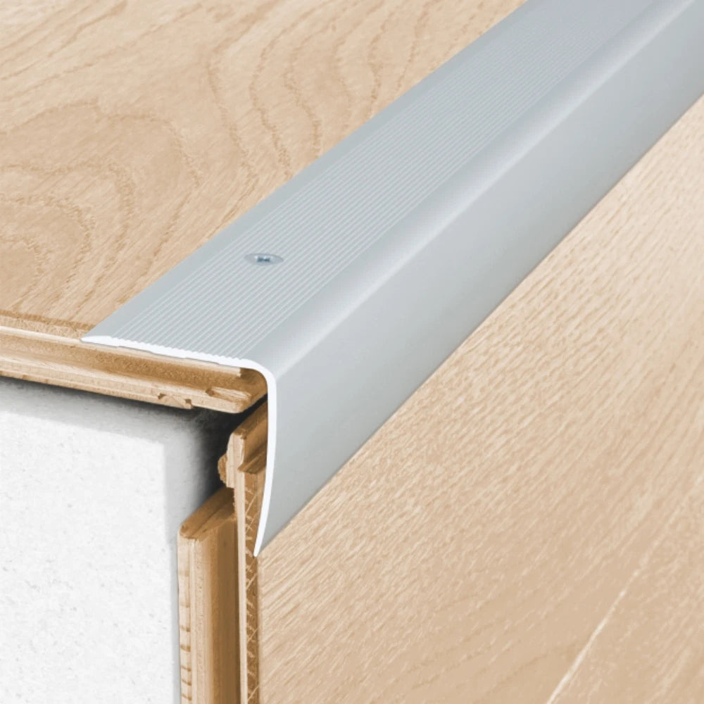 ALUMINIUM ANTI NON SLIP STAIR EDGE NOSING 35x 35mm EDGING STEP TRIM 2.7m -A41