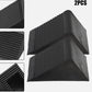 2Pcs Heavy Duty Solid Rubber Wheel Chocks Tire Stoppers For Truck RV Trailer Car