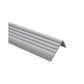 Stair Nosing Silver 40x25mm PVC AntiSlip SelfAdhesive 1.2m Flexible Ribbed Edge