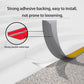 Rubber Stair Nosing - 7Ft Anti-Slip Adhesive Strip, 7Ft, Full Black
