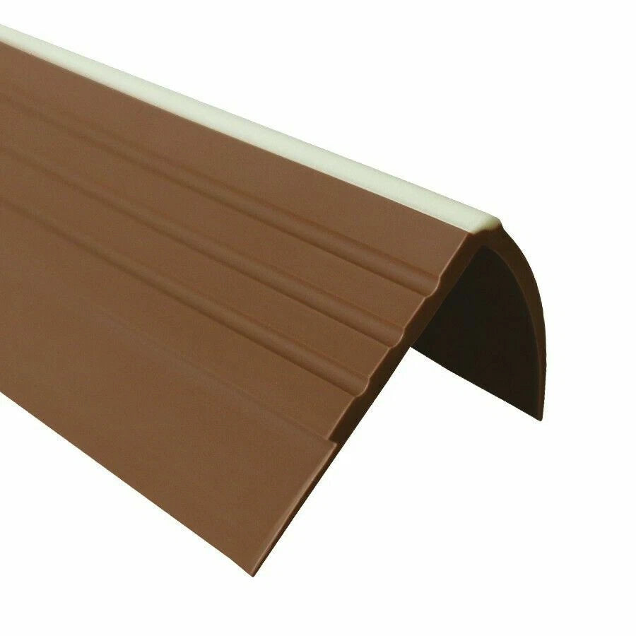 Stair Nosing Rubber 1.18m Anti-Slip Step Edge Trim 40x40mm Tread Protector RDFL