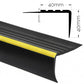 Rubber Stair Nosing Edge Trim Anti Slip Angle Photoluminescent Edging 40x40mm