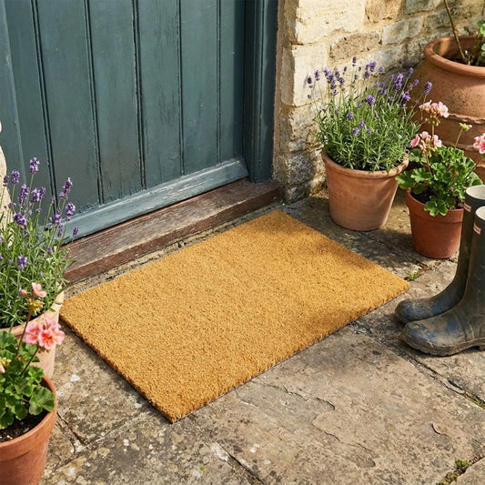 Heavy Duty Entrance Door Matting - Indoor / Outdoor Natural Coconut Coir Mats