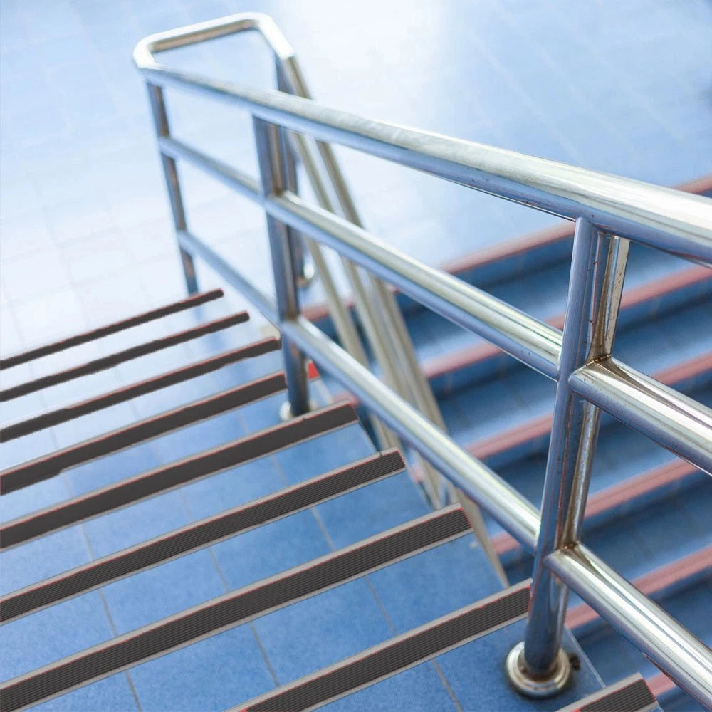 2 Metre PVC Stair Nosing Anti-Slip Edge Trim Protector Step Cover Self-Adhesive