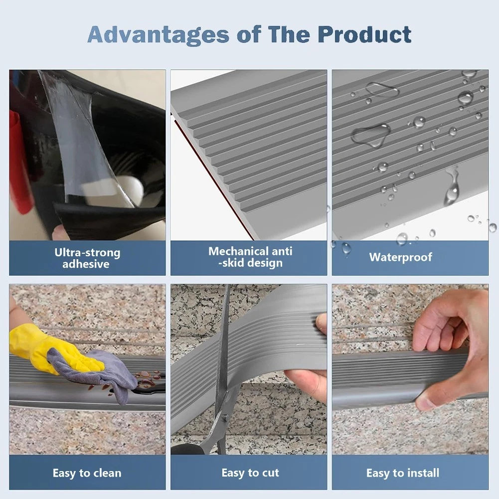 Anti slip Rubber Stair Nosing for Easy Installation and Wide Applications