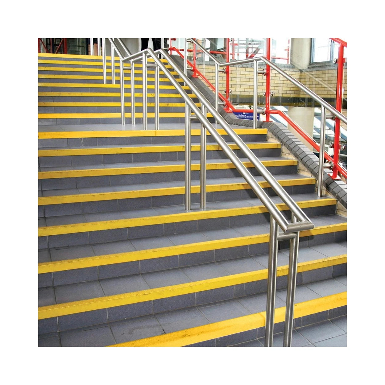 Stair Nosing Black 1m x 55mm GRP Anti-Slip DDA Compliant Durable Chamfered Edge