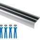 Stair Nosing Edge Trim - Aluminium Anti Slip Step Edging Strip for Stair 1m