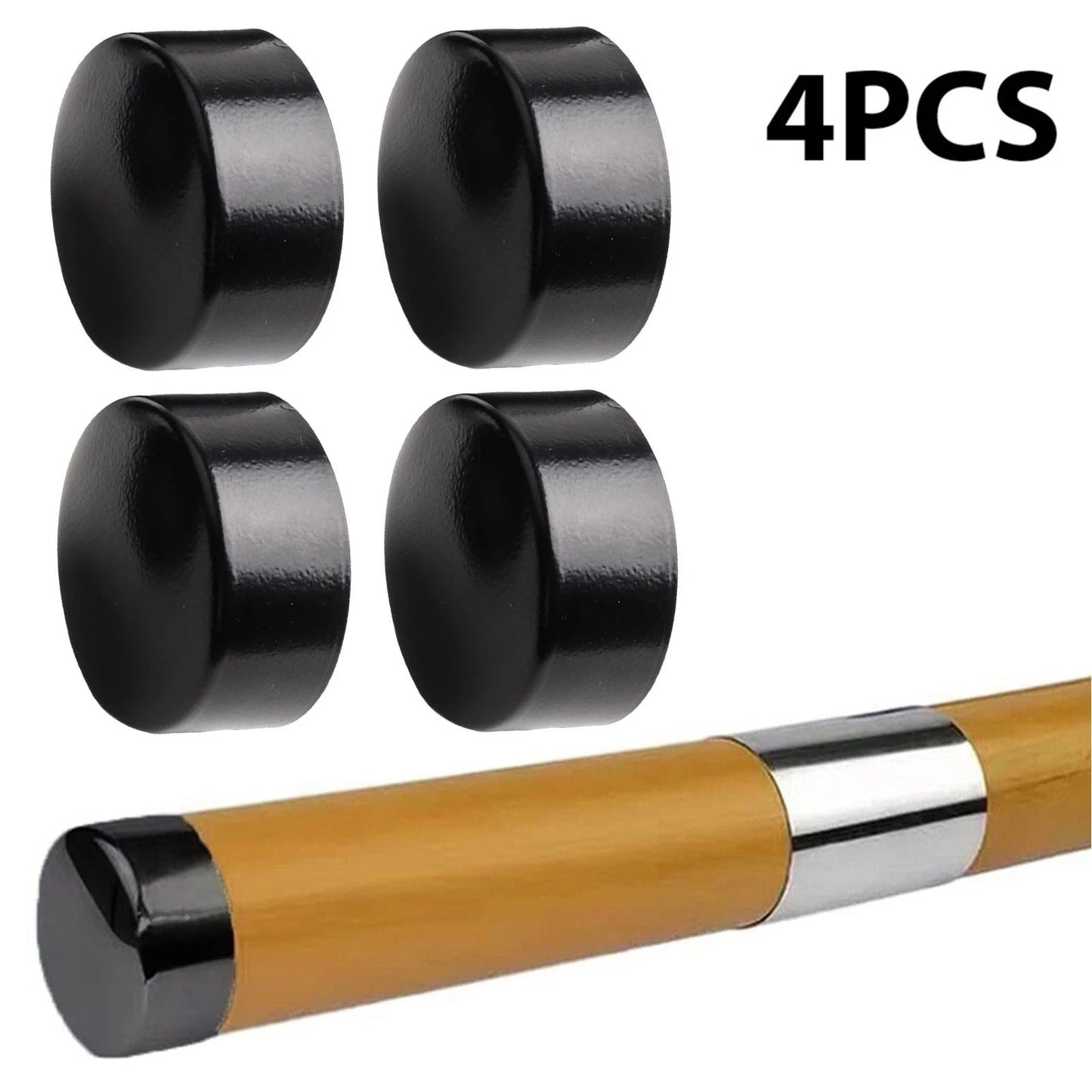 Secure Fit Handrail End Cap for 45mm Diameter Round Stair Treads Pack of 4