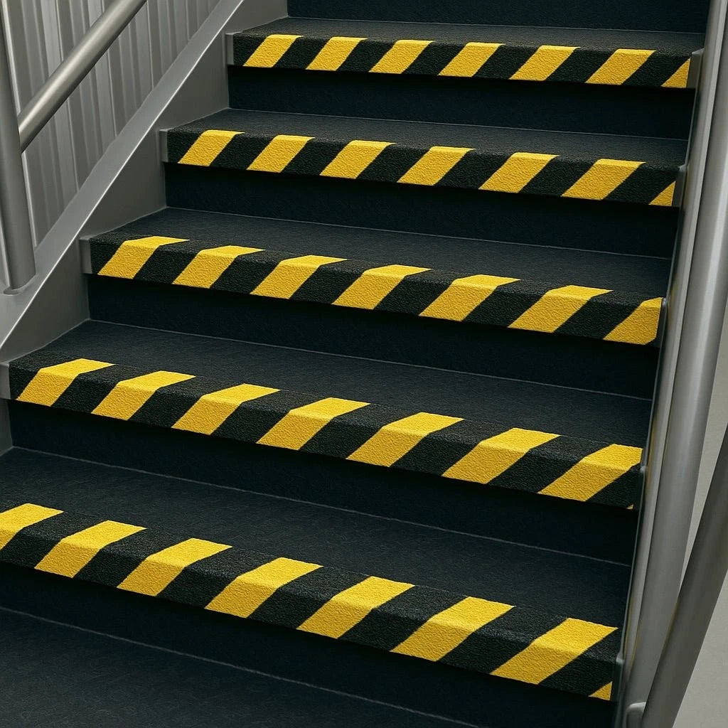 Hazard GRP Stair Nosings Heavy-Duty Anti-Slip Safety Tread Step Edge Protection
