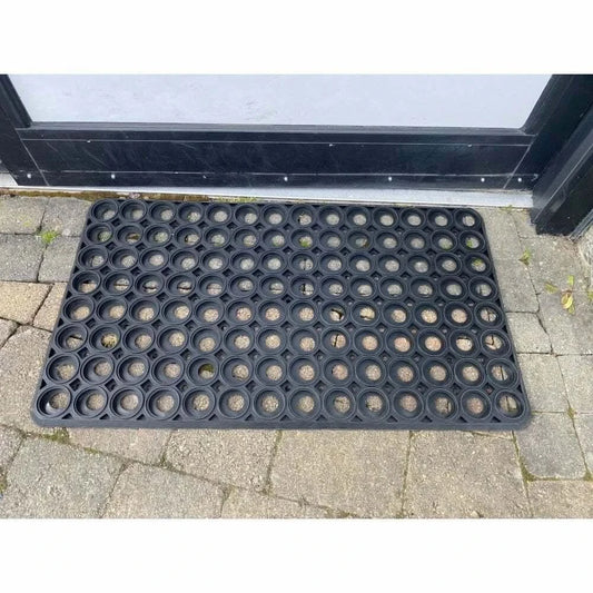 Rubber Drainage Entrance Mat Heavy Duty Indoor Outdoor 40 x 60cm