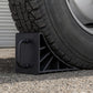 2/4pcs Heavy Duty Solid Rubber Wheel Chocks Tire Stoppers For Truck RV Trailer