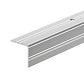Stair Nosing Silver 30x30mm Anodised Aluminium Ribbed Non-Slip 1.0m Trim Screws