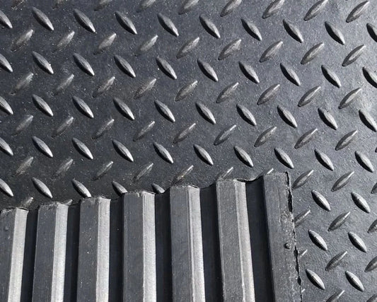 Rubber Stable/Pony mats Commercial Flooring 12 mm(6 x 4) Foot Checker Top Design