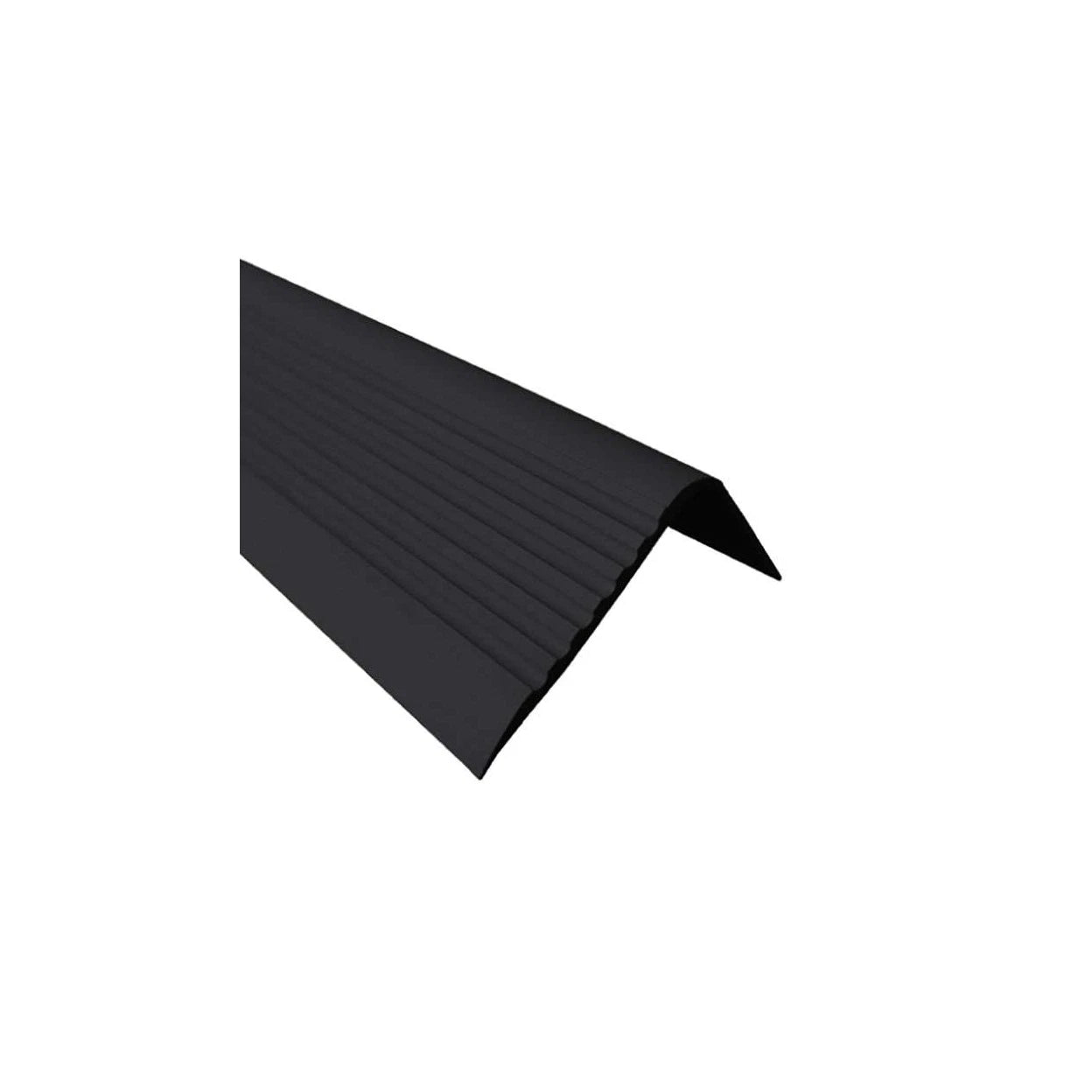 Stair Nosing PVC Grey 70x40mm 1.5m Anti-Slip Wavy Groove Safety Edge Longlasting