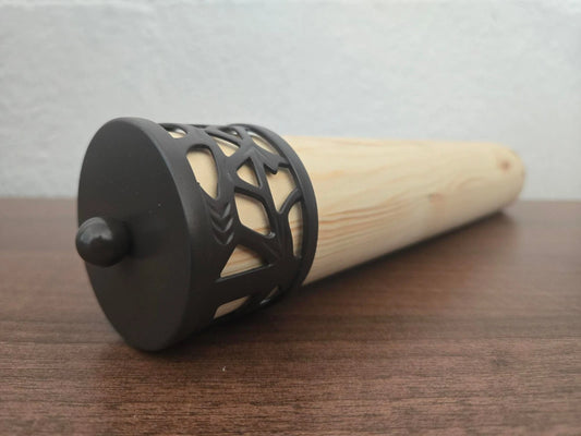 Stair Handrail End Caps for 54mm Round Wall Rails Factory Reject Brown not Black