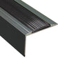 Aluminium Stair Nosing Edge Trim Step Nosings V1 Anti Slip Pad Silver Grey Black