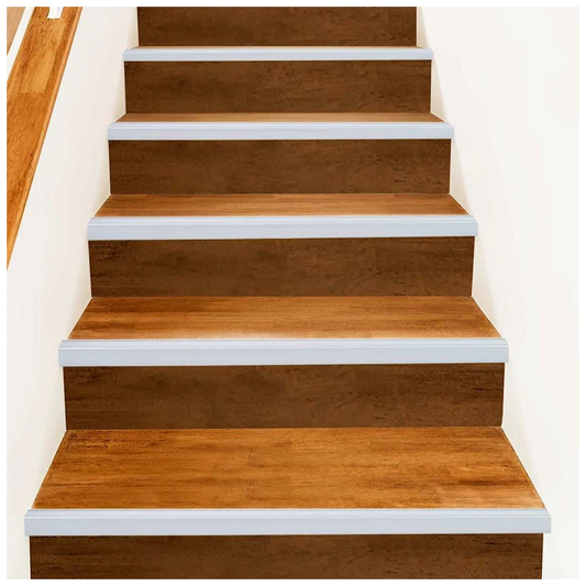 Stair Nosing L-Shaped Silver Aluminium 67 x 3.5 x 3 cm 30pcs Indoor Edge Guard.