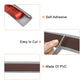 Stair Nosing, Vinyl Stair Edge Protector, Easy to Install, 6.6Ft, Coffee & Grey