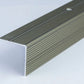 ANODISED ALUMINIUM STAIR NOSING ANTI NON SLIP EDGE -TRIM- 30x30 mm - 0.9M