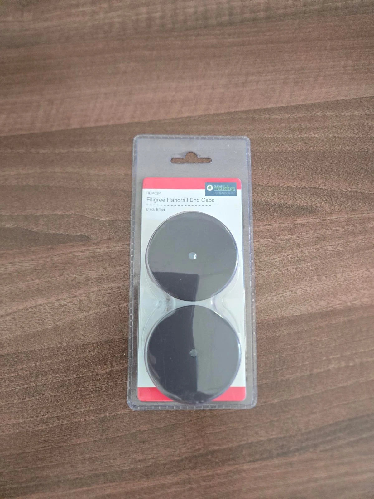 Stair Handrail End Caps for 54mm Round Wall Rails Factory Reject Brown not Black